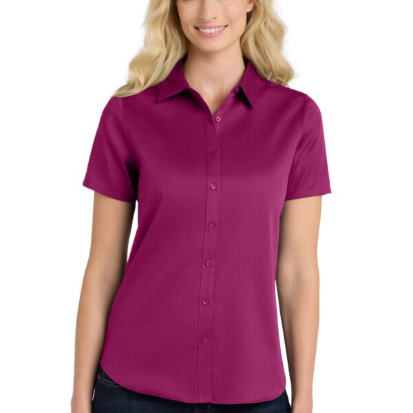 Women's Short Sleeve SuperPro React ™ Twill Shirt Thumbnail