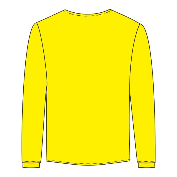 Long Sleeve Tee Safety Yellow Thumbnail