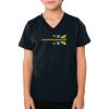 2156 Toddler Fine Jersey V-Neck T-Shirt Thumbnail