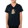 2156 Toddler Fine Jersey V-Neck T-Shirt Thumbnail