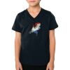 2156 Toddler Fine Jersey V-Neck T-Shirt Thumbnail