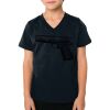 2156 Toddler Fine Jersey V-Neck T-Shirt Thumbnail
