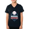 2156 Toddler Fine Jersey V-Neck T-Shirt Thumbnail