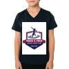 2156 Toddler Fine Jersey V-Neck T-Shirt Thumbnail