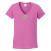 Women's Heavy Cotton 100% Cotton V Neck T Shirt Thumbnail
